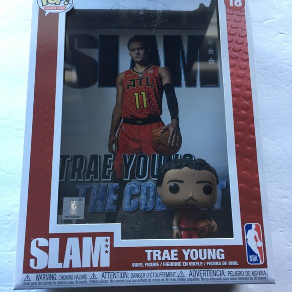 NEW Slam Magazine Cover NBA Atlanta Hawks Trae Young Funko Pop Figure #18 - Picture 3 of 12